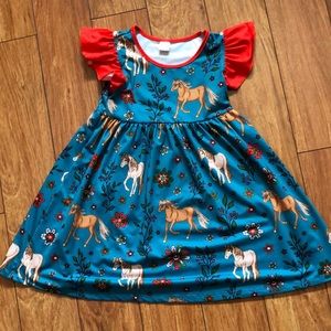 Little girls horse dress size 5